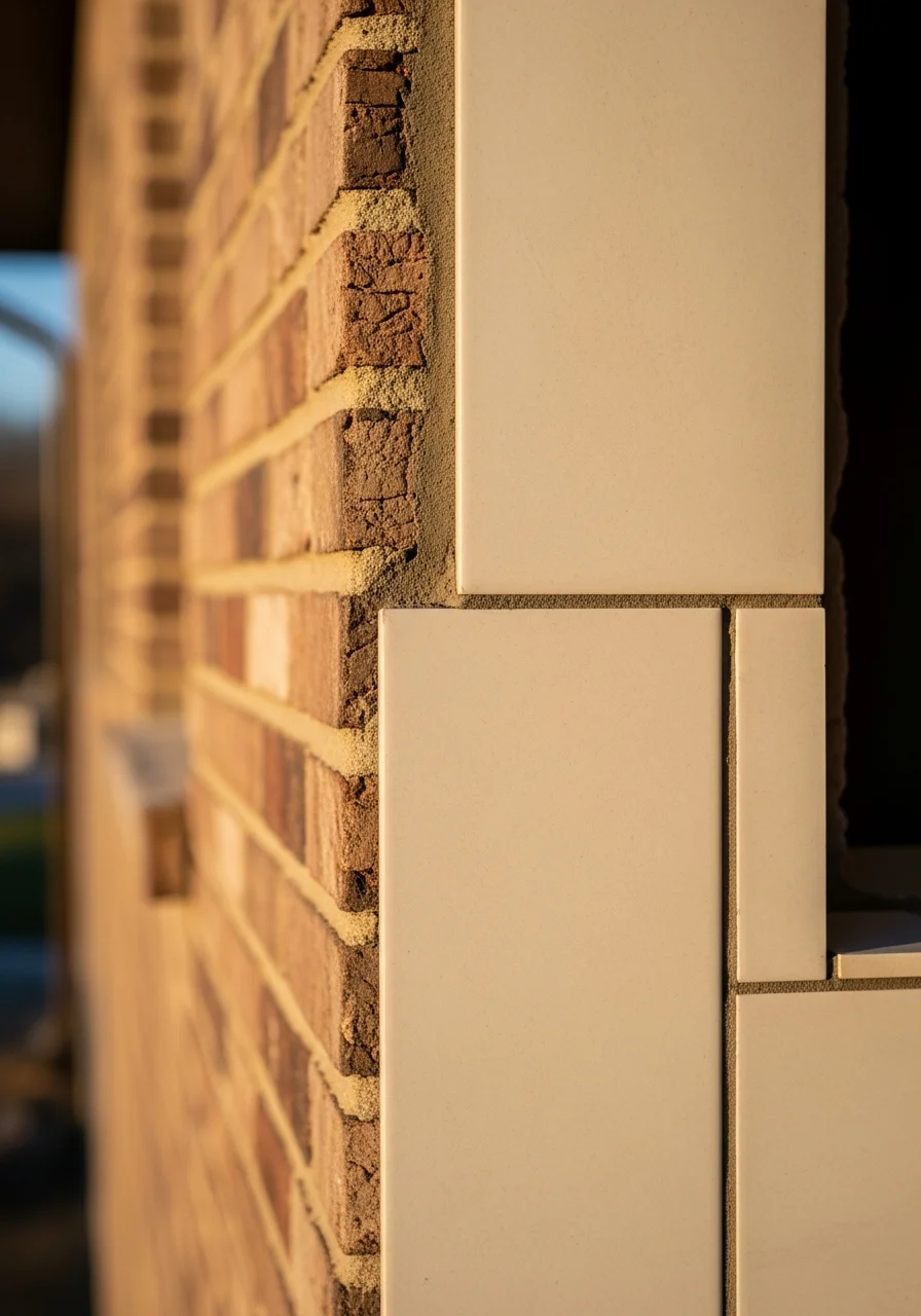 Close-up of quality workmanship on a home exterior in Adams County.