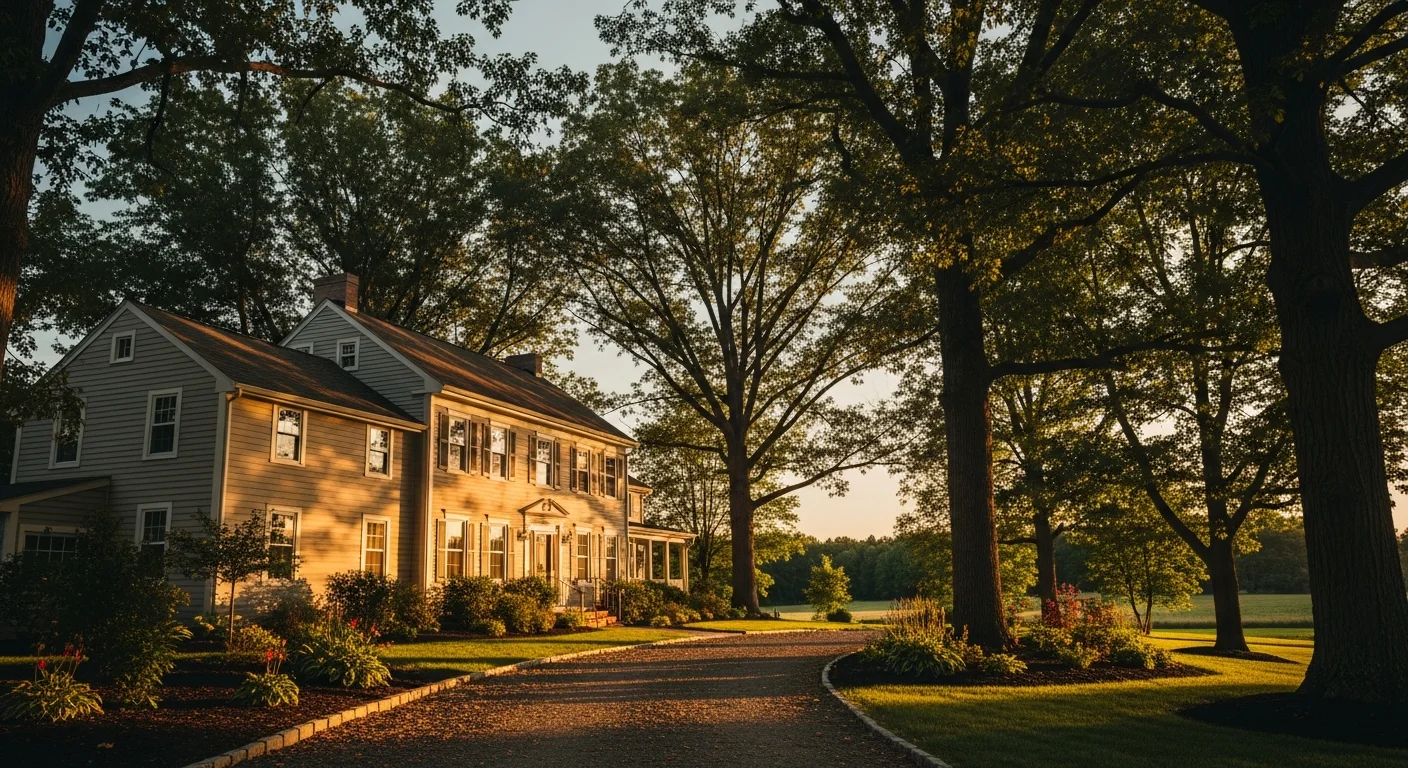 Residential home in Adams County, PA with mature trees and open yard space typical of the region.